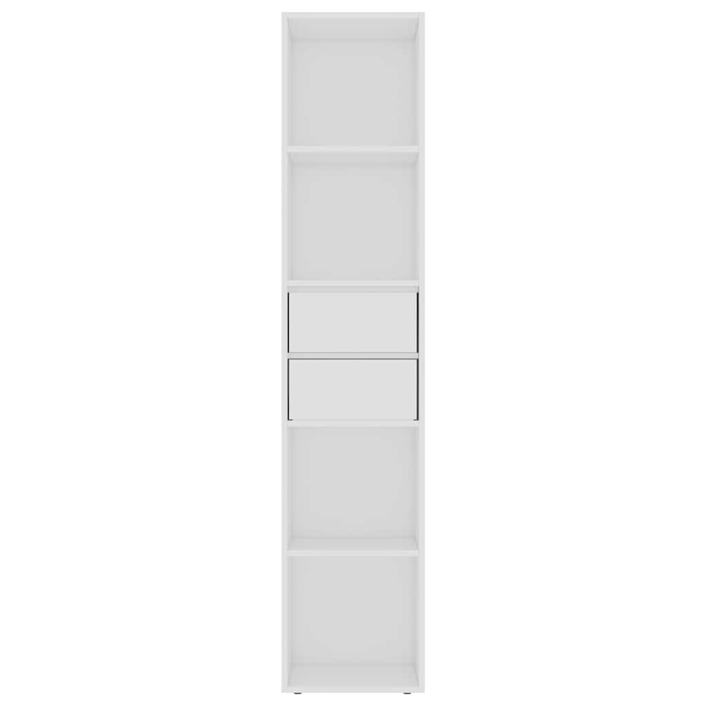 vidaXL Book Cabinet White 36x30x171 cm Engineered Wood
