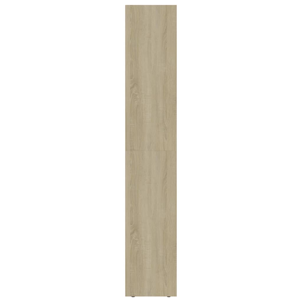 vidaXL Book Cabinet Sonoma Oak 36x30x171 cm Engineered Wood - Brown