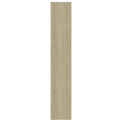 vidaXL Book Cabinet Sonoma Oak 36x30x171 cm Engineered Wood - Brown