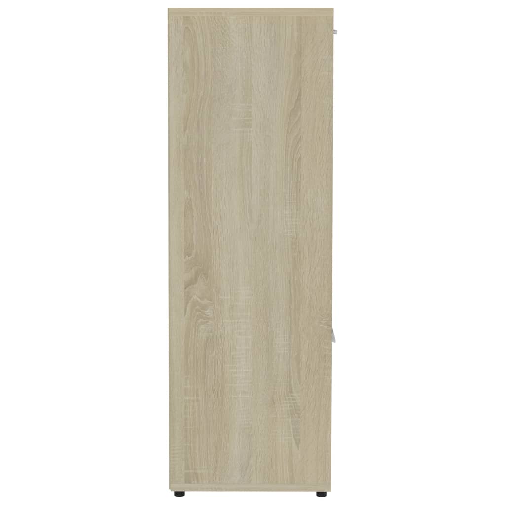 vidaXL Book Cabinet Sonoma Oak 90x30x90 cm Engineered Wood - Brown