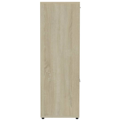 vidaXL Book Cabinet Sonoma Oak 90x30x90 cm Engineered Wood - Brown