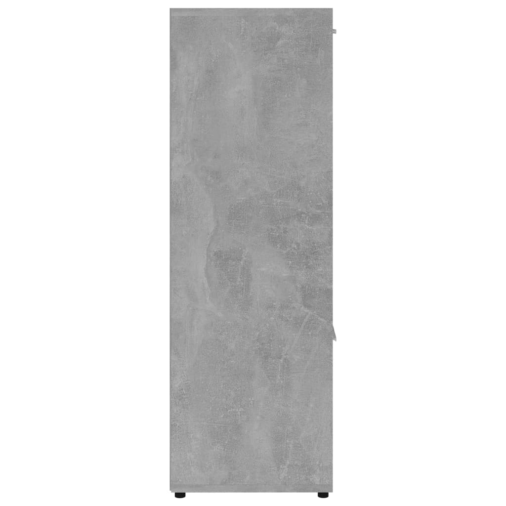 vidaXL Book Cabinet Concrete Grey 90x30x90 cm Engineered Wood