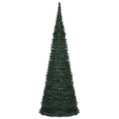 vidaXL Pop-up Christmas Tree | Green | PVC | Tall | Collapsible - 180 x 60 cm