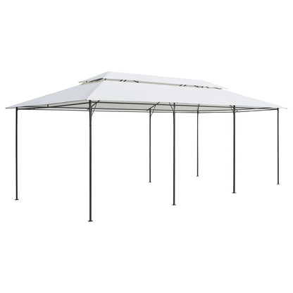 vidaXL Gazebo | White | Tubular steel | Large | UV-resistant materials | Gazebo