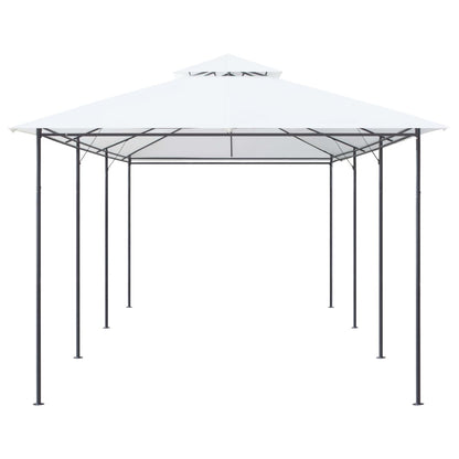 vidaXL Gazebo | White | Tubular steel | Large | UV-resistant materials | Gazebo