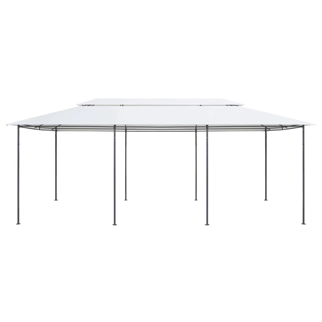 vidaXL Gazebo | White | Tubular steel | Large | UV-resistant materials | Gazebo