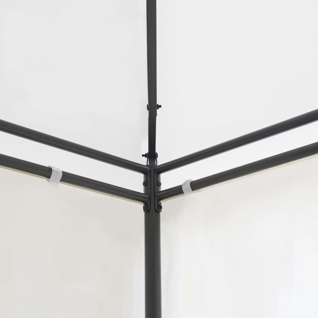 vidaXL Gazebo | White | Tubular steel | Large | UV-resistant materials | Gazebo