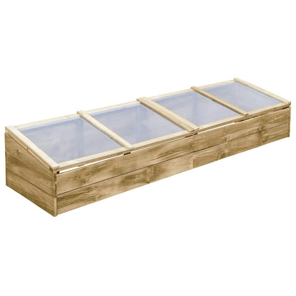 vidaXL Greenhouses 2 pcs Impregnated Pinewood 200x50x35 cm - Green