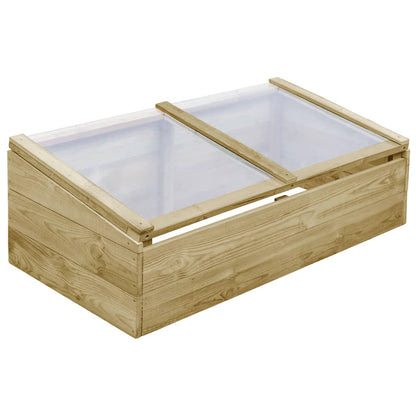 vidaXL Greenhouses 2 pcs Impregnated Pinewood 100x50x35 cm - Green