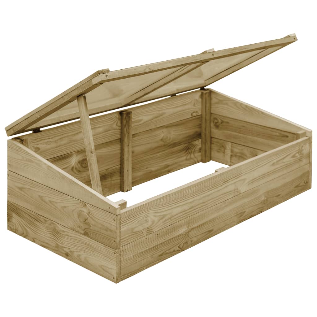 vidaXL Greenhouses 2 pcs Impregnated Pinewood 100x50x35 cm - Green