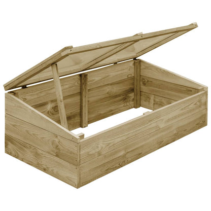 vidaXL Greenhouses 2 pcs Impregnated Pinewood 100x50x35 cm - Green