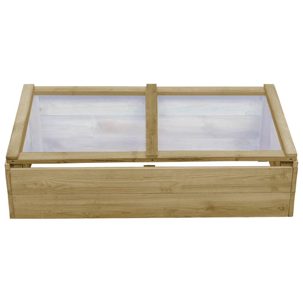 vidaXL Greenhouses 2 pcs Impregnated Pinewood 100x50x35 cm - Green