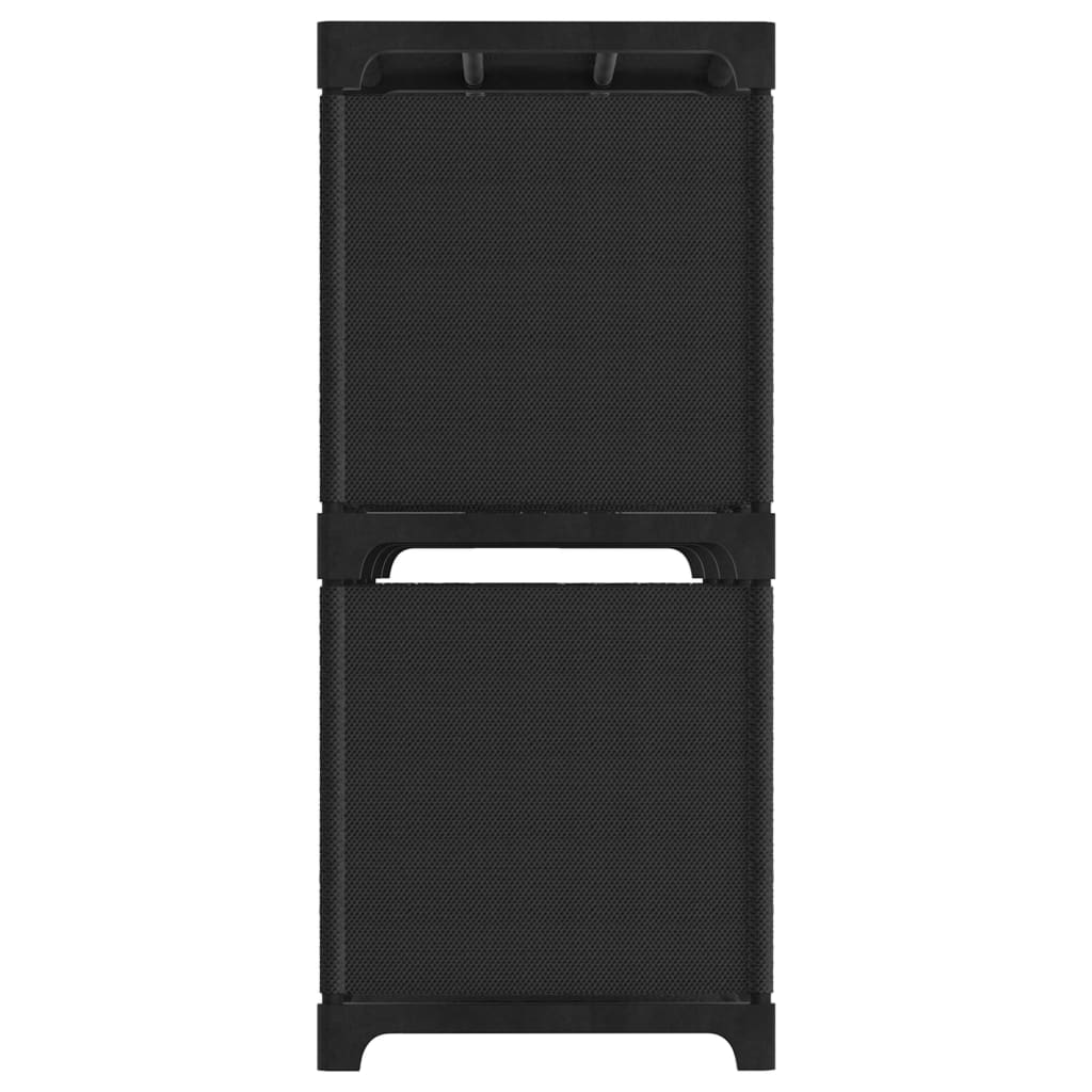 vidaXL 5-Cube Display Shelf Black 103x30x72.5 cm Fabric