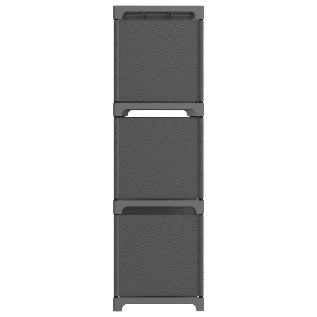 vidaXL 9-Cube Display Shelf Grey 103x30x107.5 cm Fabric