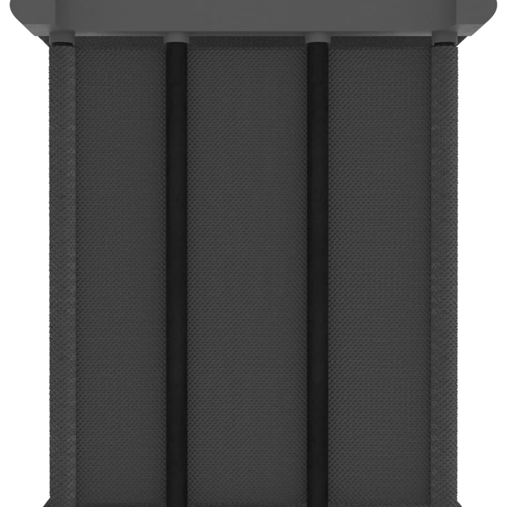 vidaXL 9-Cube Display Shelf with Boxes Grey 103x30x107.5 cm Fabric