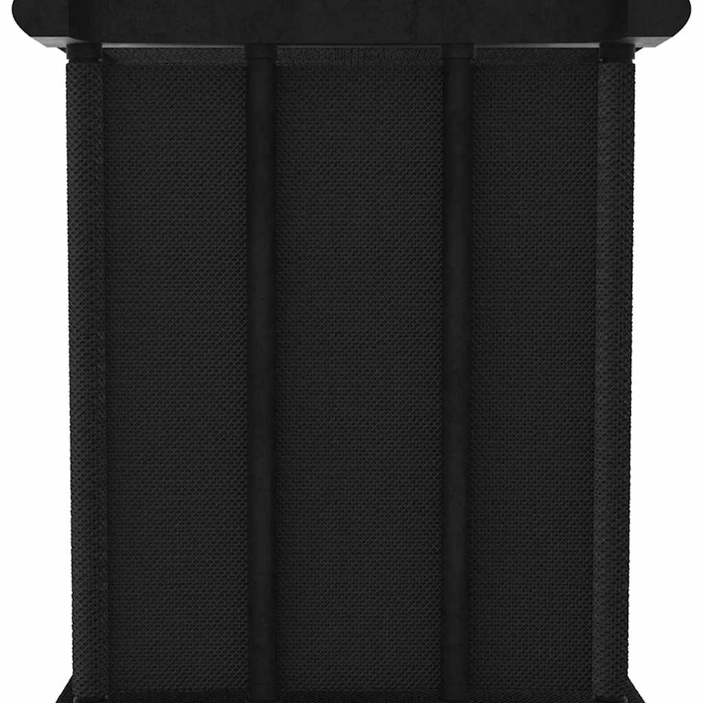 vidaXL 15-Cube Display Shelf with Boxes Black 103x30x175.5 cm Fabric