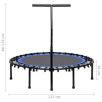 vidaXL Fitness Trampoline with Handle 122 cm