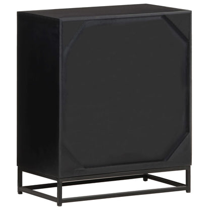 vidaXL Bedside Cabinet 40x30x50 cm Solid Mango Wood - Black