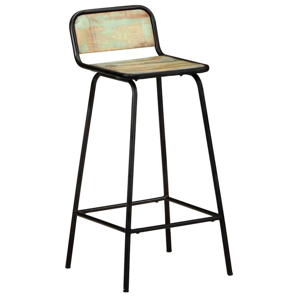 vidaXL Bar Chairs 4 pcs Solid Reclaimed Wood - Brown - 44 x 44 x 84 cm