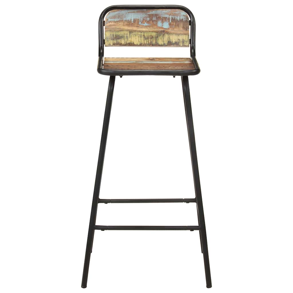 vidaXL Bar Chairs 4 pcs Solid Reclaimed Wood - Brown - 44 x 44 x 84 cm