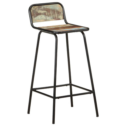 vidaXL Bar Chairs 4 pcs Solid Reclaimed Wood - Brown - 44 x 44 x 84 cm