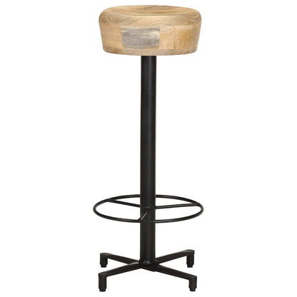 vidaXL Bar Stools 2 pcs 76 cm Solid Mango Wood - Brown