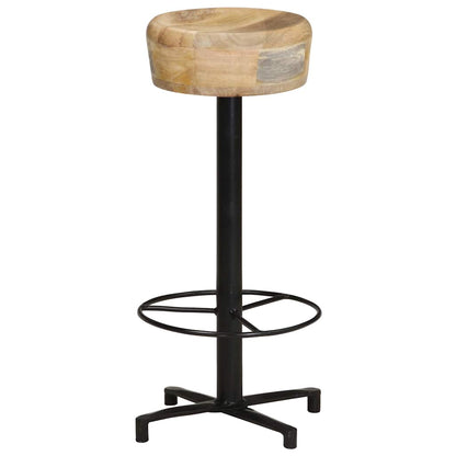 vidaXL Bar Stools 2 pcs 76 cm Solid Mango Wood - Brown