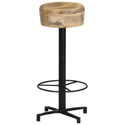 vidaXL Bar Stools 2 pcs 76 cm Solid Mango Wood - Brown