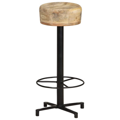 vidaXL Bar Stools 2 pcs 76 cm Solid Mango Wood - Brown