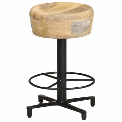 vidaXL Bar Stools 2 pcs 52 cm Solid Mango Wood - Brown