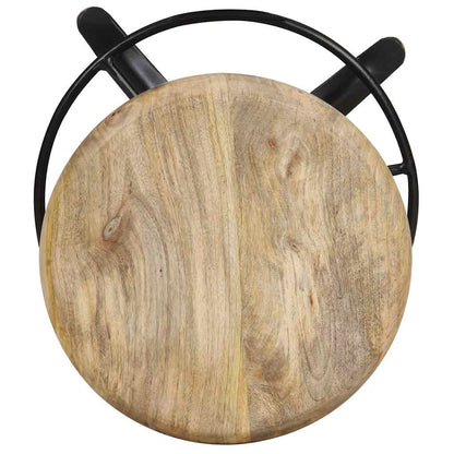vidaXL Bar Stools 2 pcs 52 cm Solid Mango Wood - Brown