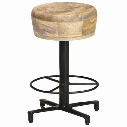 vidaXL Bar Stools 2 pcs 52 cm Solid Mango Wood - Brown
