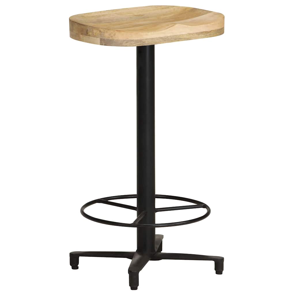 vidaXL Bar Stools 2 pcs 66 cm Solid Mango Wood - Brown - 40 x 40 x 66 cm - 68384