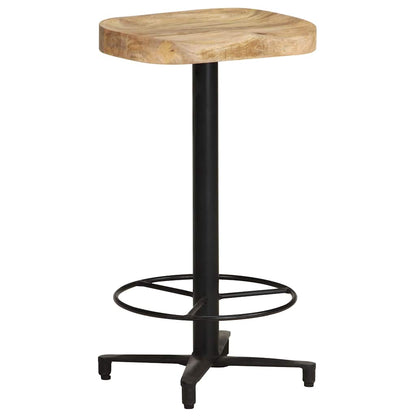 vidaXL Bar Stools 2 pcs 66 cm Solid Mango Wood - Brown - 40 x 40 x 66 cm - 68384
