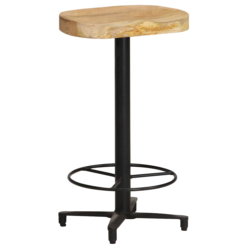 vidaXL Bar Stools 2 pcs 66 cm Solid Mango Wood - Brown - 40 x 40 x 66 cm - 68384