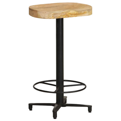 vidaXL Bar Stools 2 pcs 66 cm Solid Mango Wood - Brown - 40 x 40 x 66 cm - 68384