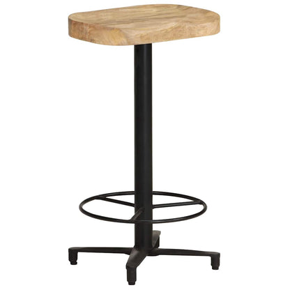 vidaXL Bar Stools 2 pcs 66 cm Solid Mango Wood - Brown - 40 x 40 x 66 cm - 68384