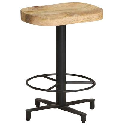 vidaXL Bar Stools 2 pcs 52 cm Solid Mango Wood - Brown - 40 x 40 x 52 cm