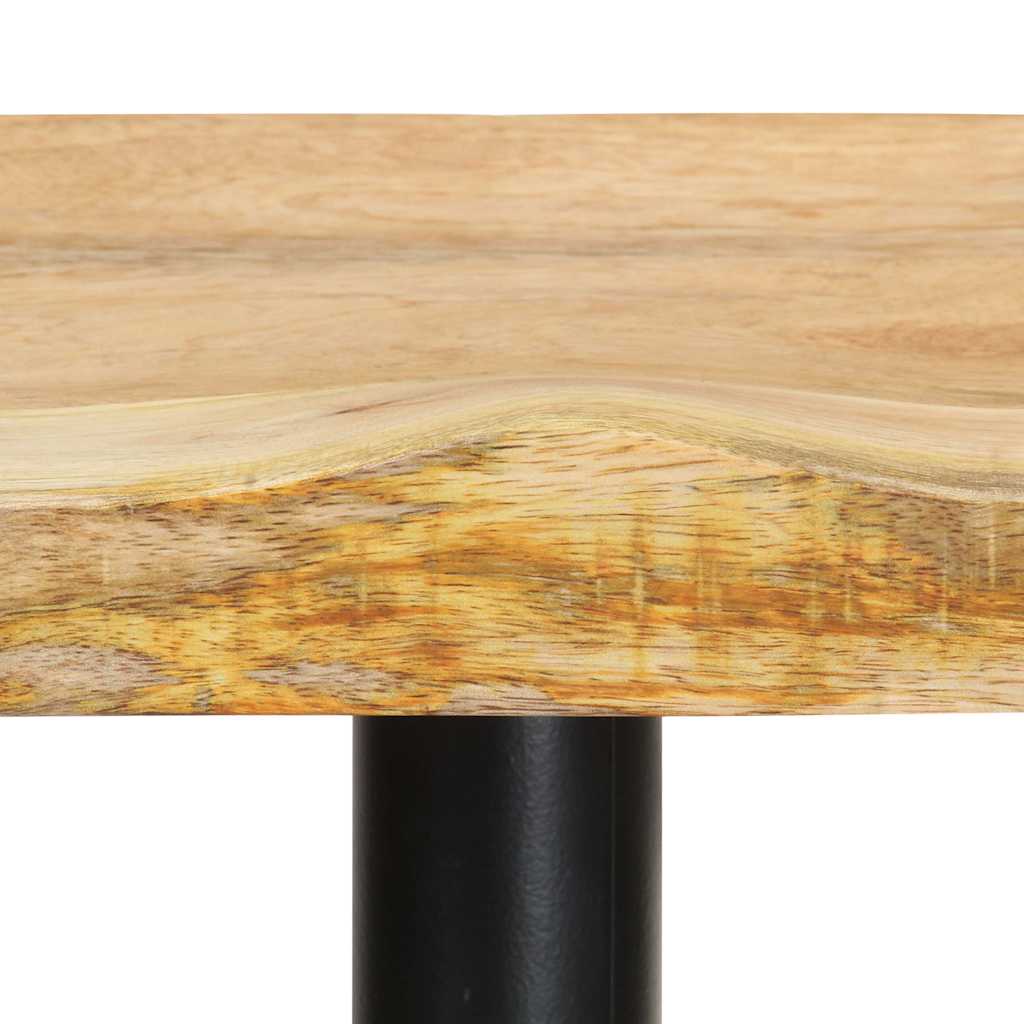 vidaXL Bar Stools 2 pcs 52 cm Solid Mango Wood - Brown - 40 x 40 x 52 cm