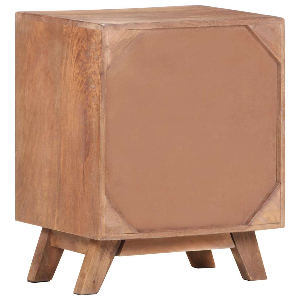 vidaXL Bedside Cabinet 40x30x50 cm Solid Mango Wood - Brown - 60903