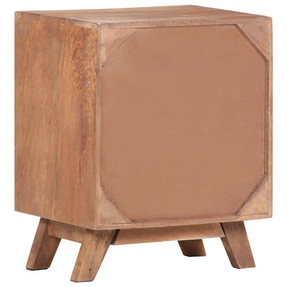 vidaXL Bedside Cabinet 40x30x50 cm Solid Mango Wood - Brown - 60903