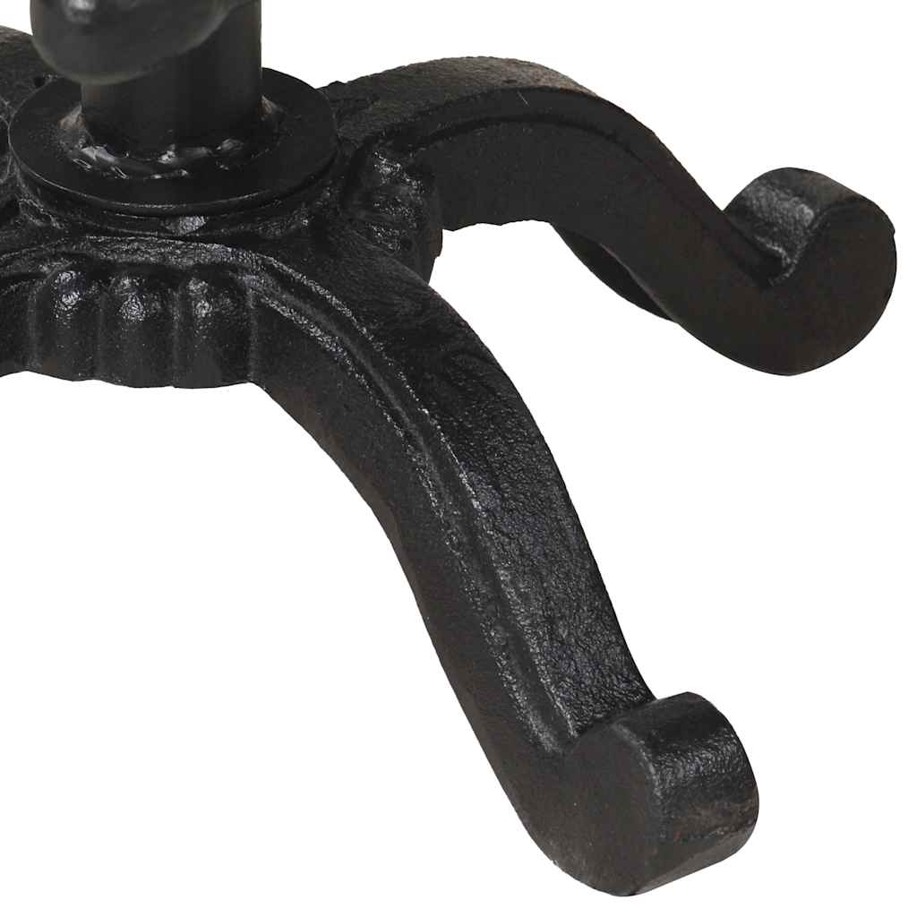 321044 vidaXL Bar Stool Black Cast Iron - 43 x 32 x 76 cm