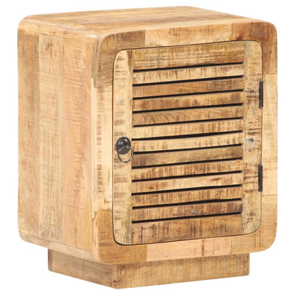 vidaXL Bedside Cabinet 40x30x50 cm Rough Mango Wood - Brown