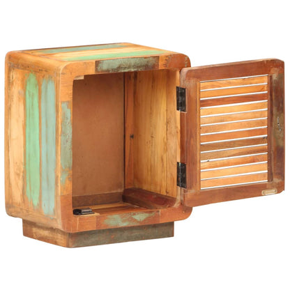 vidaXL Bedside Cabinet 40x30x50 cm Solid Reclaimed Wood - Multicolour - 60788