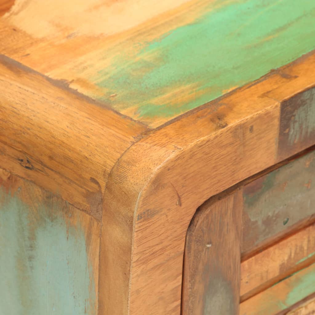 vidaXL Bedside Cabinet 40x30x50 cm Solid Reclaimed Wood - Multicolour - 60788
