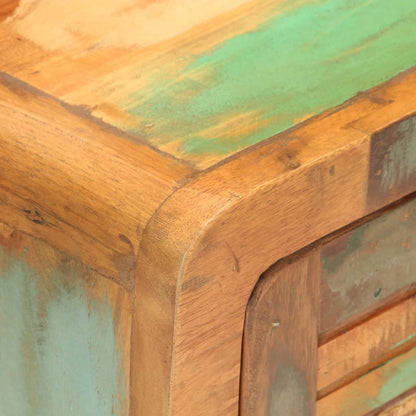 vidaXL Bedside Cabinet 40x30x50 cm Solid Reclaimed Wood - Multicolour - 60788