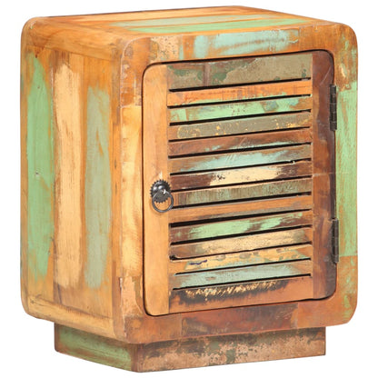 vidaXL Bedside Cabinet 40x30x50 cm Solid Reclaimed Wood - Multicolour - 60788
