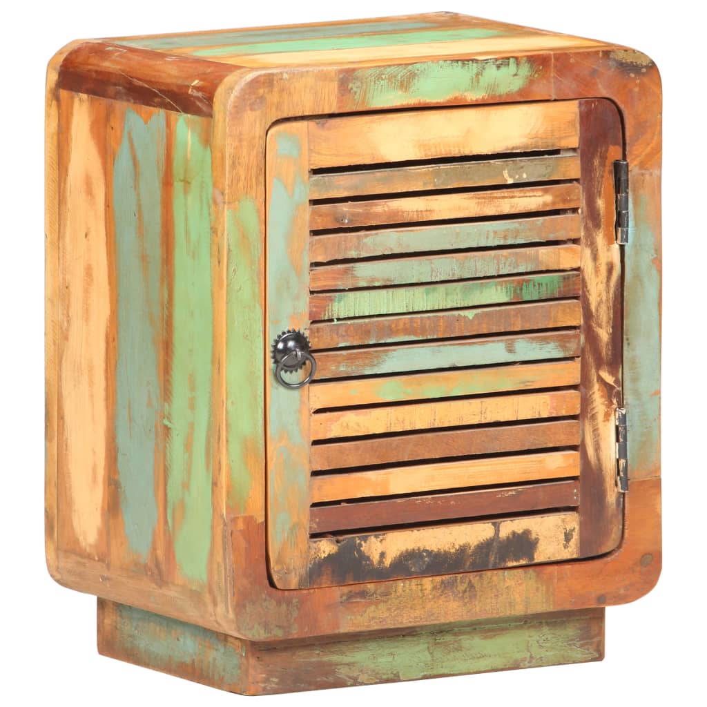 vidaXL Bedside Cabinet 40x30x50 cm Solid Reclaimed Wood - Multicolour - 60788