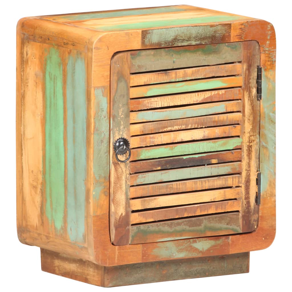 vidaXL Bedside Cabinet 40x30x50 cm Solid Reclaimed Wood - Multicolour - 60788