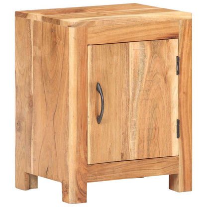 vidaXL Bedside Cabinet 40x30x50 cm Solid Acacia Wood - Brown - 60791